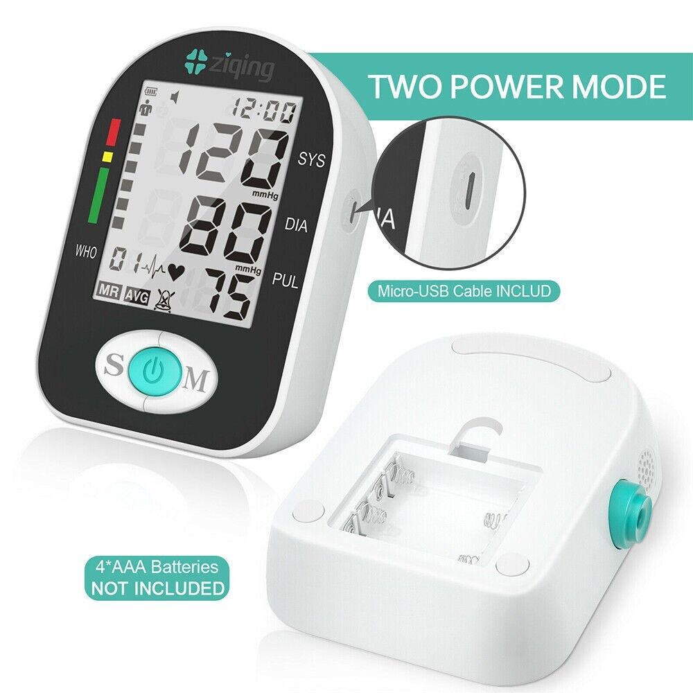 Upper Arm Blood Pressure Monitor Digital BP Cuff Machine Automatic Pulse Meter