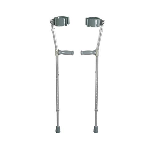Gray Adult Forearm Crutch - 1 Pair