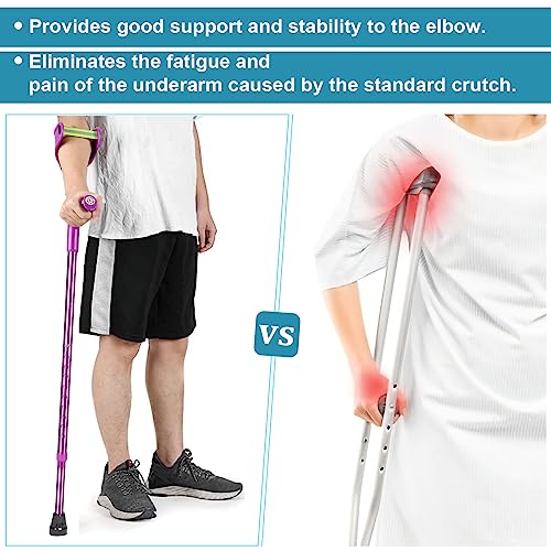 Folding Crutch for Seniors: Anti-Drop, Comfortable Grip
