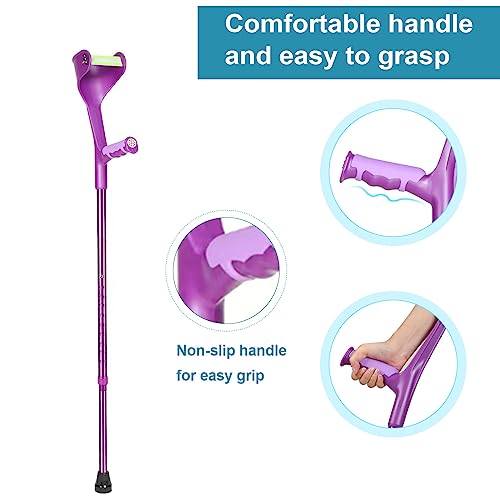 Folding Crutch for Seniors: Anti-Drop, Comfortable Grip