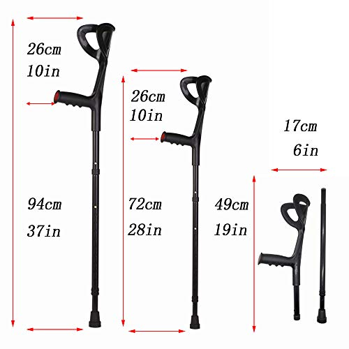 Lightweight Foldable Forearm Crutch for Senior Citizens