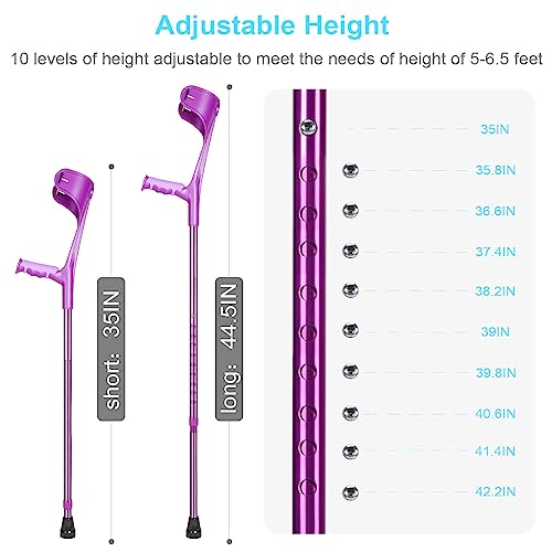 Folding Crutch for Seniors: Anti-Drop, Comfortable Grip