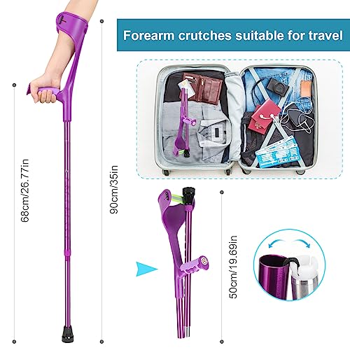 Folding Crutch for Seniors: Anti-Drop, Comfortable Grip