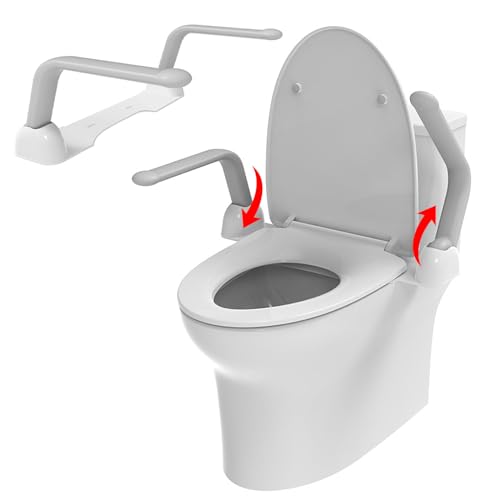 Toilet Safety Rails for Senior Citizens - Foldable & Sturdy