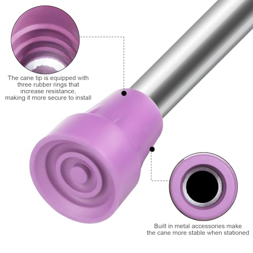 All Terrain Crutch Tips - Non-Slip Rubber Caps