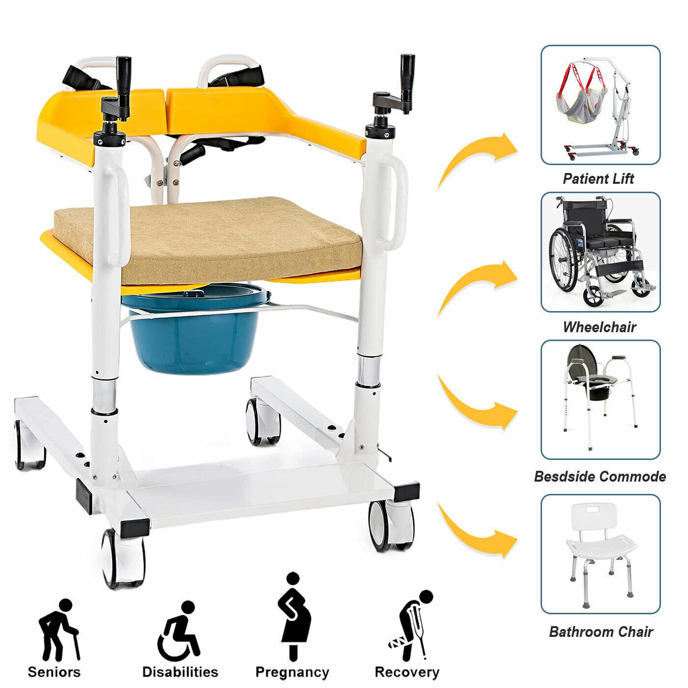 Portable Patient Lift for Elderly - 220 lb