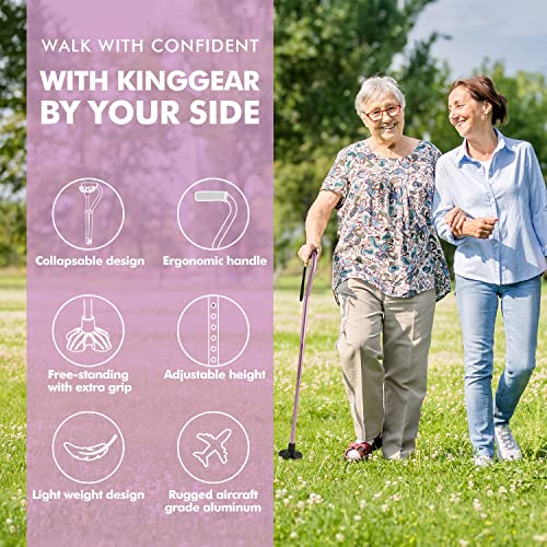 Sturdy Offset Walking Cane: Lightweight for Seniors