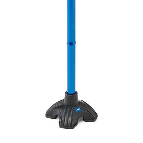 Folding Cane with Gel Handle - 350 lbs, Blue
