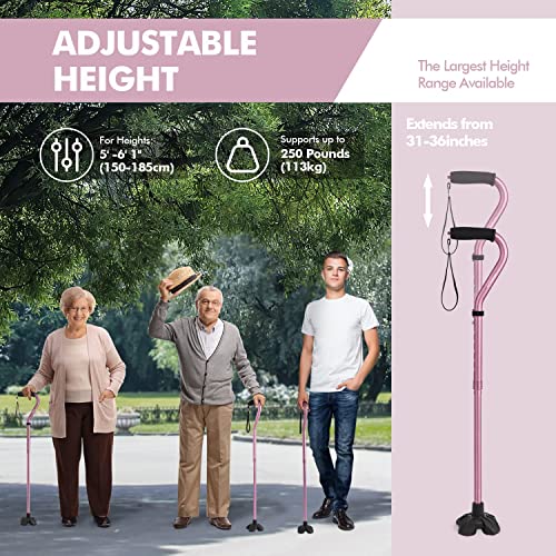 Sturdy Offset Walking Cane: Lightweight for Seniors