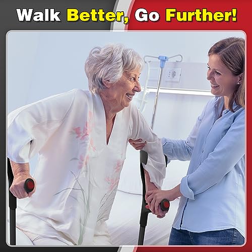 BigAlex Forearm Crutches - Lightweight Adjustable Arm Crutch