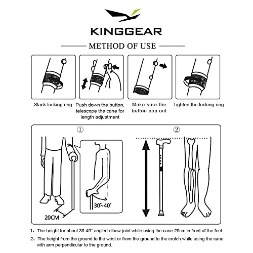 Sturdy Offset Walking Cane: Lightweight for Seniors