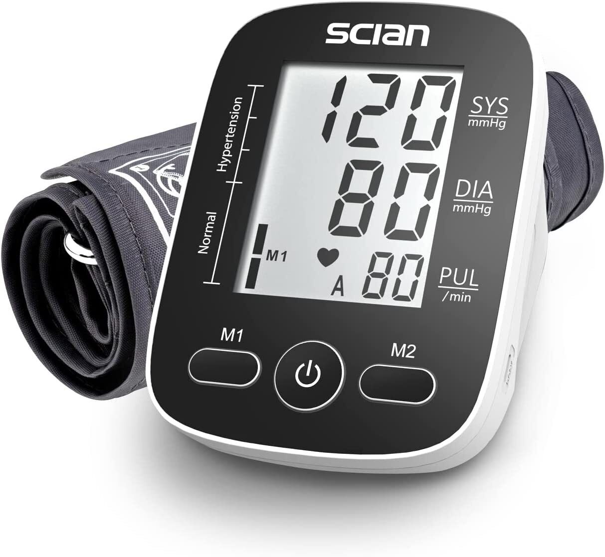 Scian Blood Pressure Monitor Upper Arm Digital Automatic BP Cuff Gauge Tester