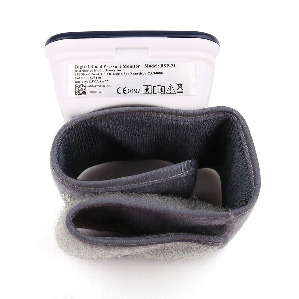 wrist high blood pressure monitors for home use BP cuff machine meter gauge