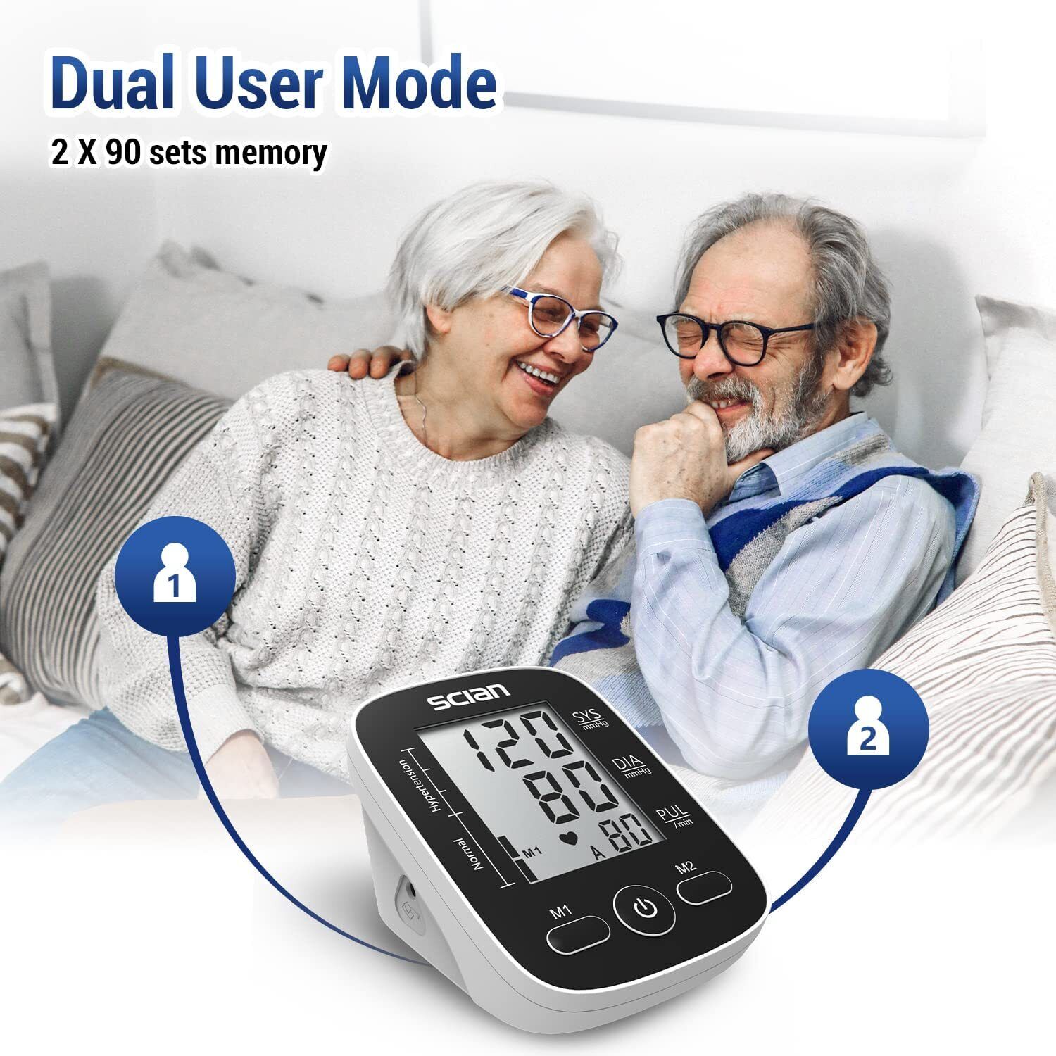 Scian Blood Pressure Monitor Upper Arm Digital Automatic BP Cuff Gauge Tester