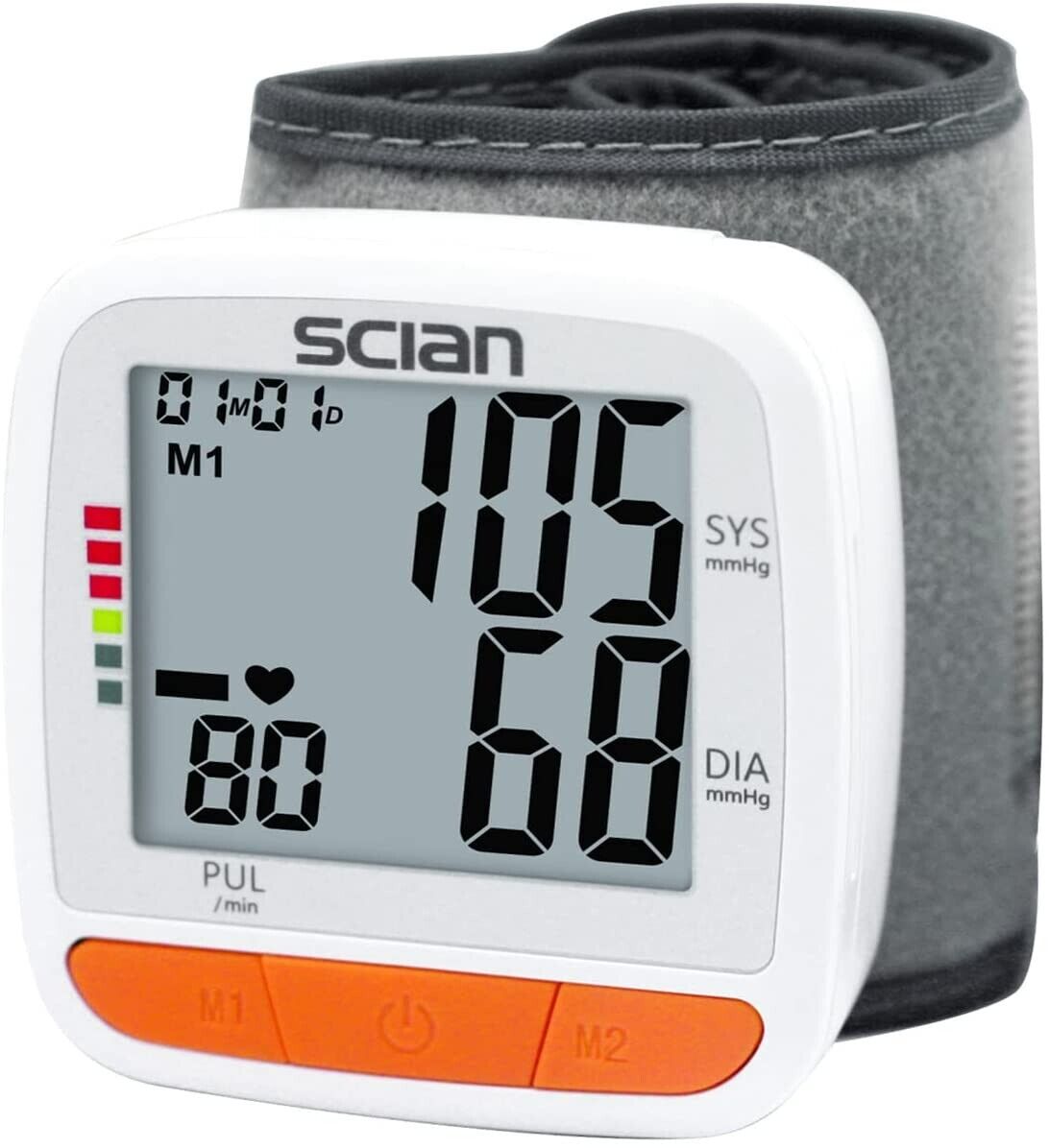 Scian LCD Digital Wrist Blood Pressure Monitor BP Cuff Automatic Machine Tester
