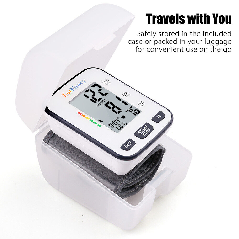 wrist high blood pressure monitors for home use BP cuff machine meter gauge
