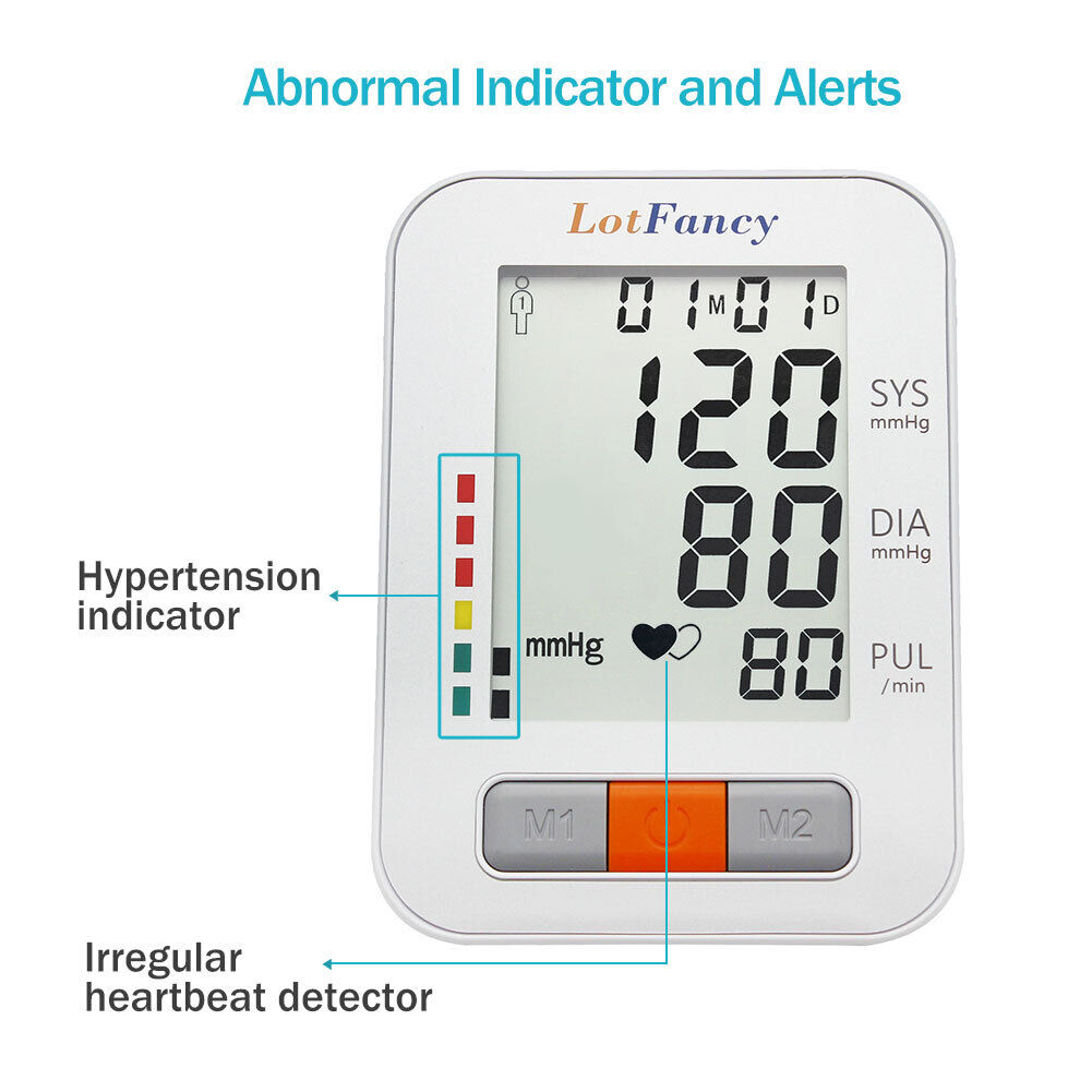 Automatic Digital Upper Arm Blood Pressure Monitor M Cuff With Talking + Adapter