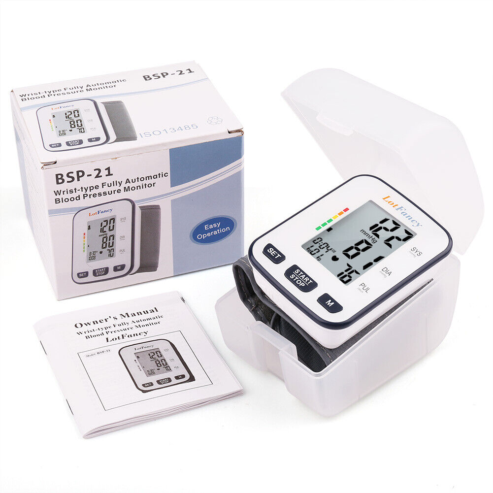 wrist high blood pressure monitors for home use BP cuff machine meter gauge