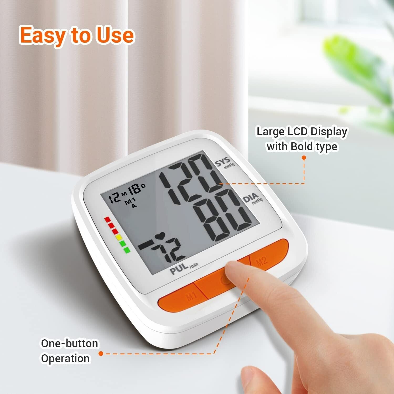 Scian LCD Digital Wrist Blood Pressure Monitor BP Cuff Automatic Machine Tester