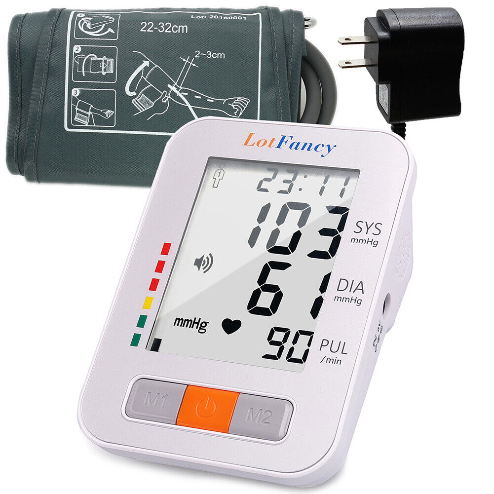 Automatic Digital Upper Arm Blood Pressure Monitor M Cuff With Talking + Adapter