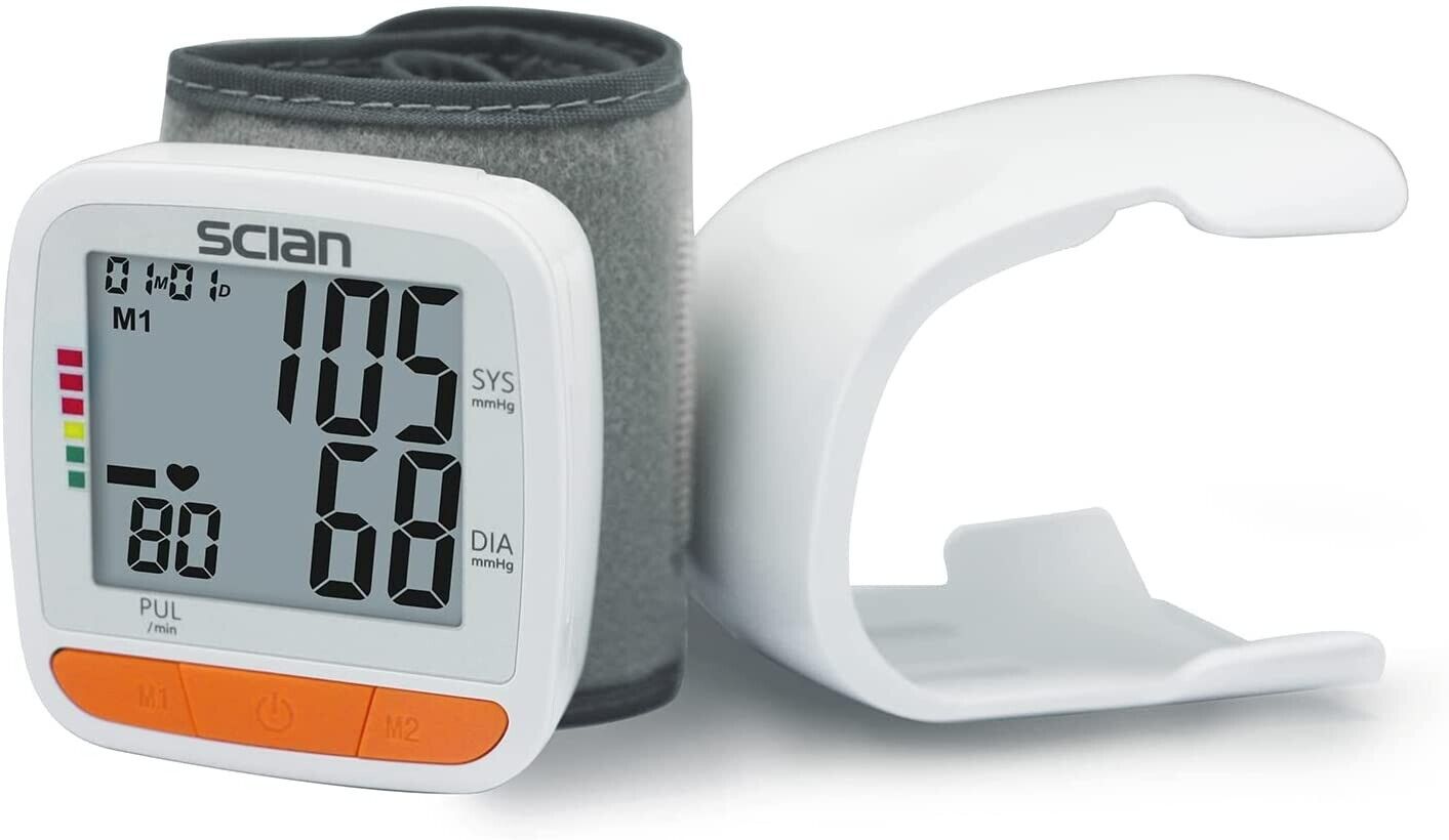 Scian LCD Digital Wrist Blood Pressure Monitor BP Cuff Automatic Machine Tester