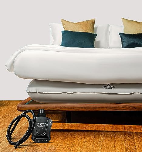 Mattress Jack Mattress Elevator - Easy Use Lifter for Sheet Tucking & Bed Making - Ergonomic Mobility & Daily Living Aid for Elderly, with Inflatable Ring, Air Pump, & Controller, Queen