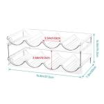 2-Tier Bottle Rack for Tabletop & Fridge