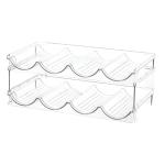 2-Tier Bottle Rack for Tabletop & Fridge