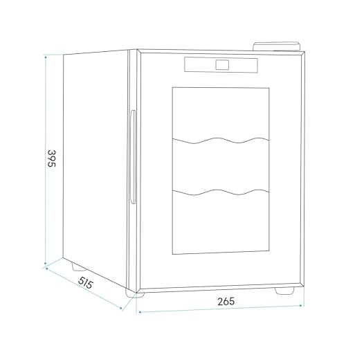 Baridi 6-Bottle Thermoelectric Wine Cooler - DH217