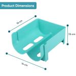 Stackable Blue Bottle Rack for Fridge and Counter