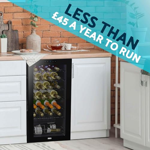 Baridi 28-Bottle Wine Cooler with LED Light