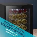 Baridi 28-Bottle Wine Cooler with LED Light