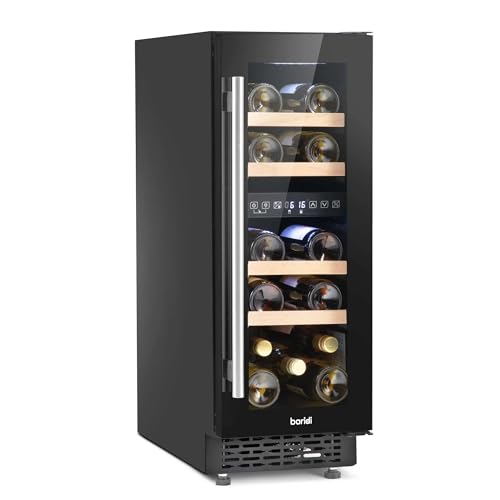 Baridi 17-Bottle Dual Zone Wine Cooler - Black