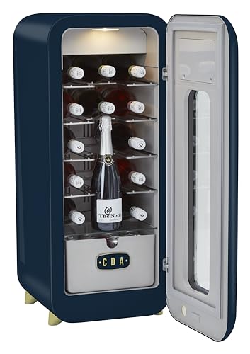 Retro Freestanding Drinks Cooler with Phone Charger