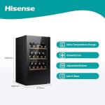 Hisense 93L Freestanding Wine Fridge with Touch Control