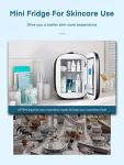 FOHERE Portable Mini Fridge for Wine and Drinks