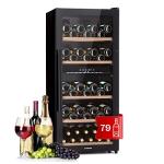 Klarstein Dual Zone Wine Cooler for 79 Bottles