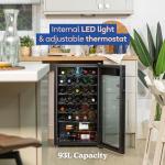 Russell Hobbs 34-Bottle Black Wine & Drinks Fridge