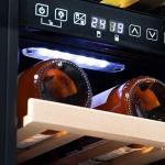 Baridi 17-Bottle Dual Zone Wine Cooler - Black