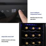Display4top Black Wine Fridge with Touch Screen Control