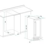 Baridi 17-Bottle Dual Zone Wine Cooler - Black