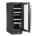 Baridi 17-Bottle Dual Zone Wine Cooler - Black