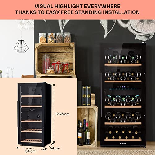 Klarstein Dual Zone Wine Cooler for 79 Bottles