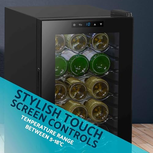 Baridi 18-Bottle Wine Cooler with Digital Controls