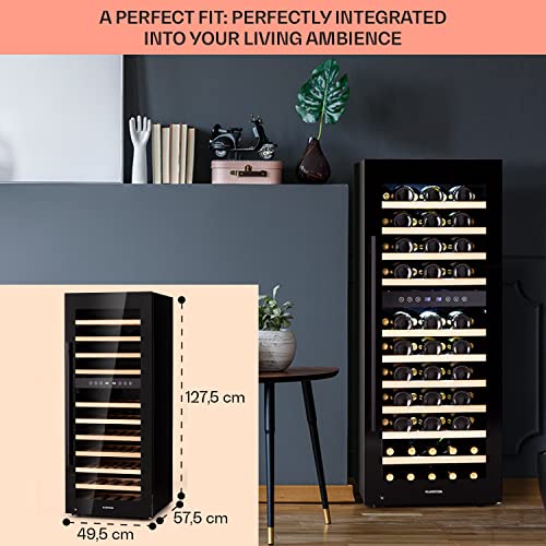 Klarstein Dual Zone Wine Cooler Fridge, 73 Bottles