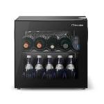 Compact Glass Door Wine Cooler, 43L Capacity