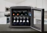Compact Glass Door Wine Cooler, 43L Capacity