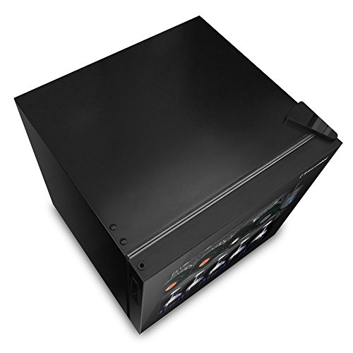 Compact Glass Door Wine Cooler, 43L Capacity