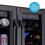 NewAir Dual Zone Wine Fridge, 18 Bottle and 60 Can Capacity