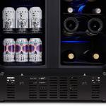 NewAir Dual Zone Wine Fridge, 18 Bottle and 60 Can Capacity